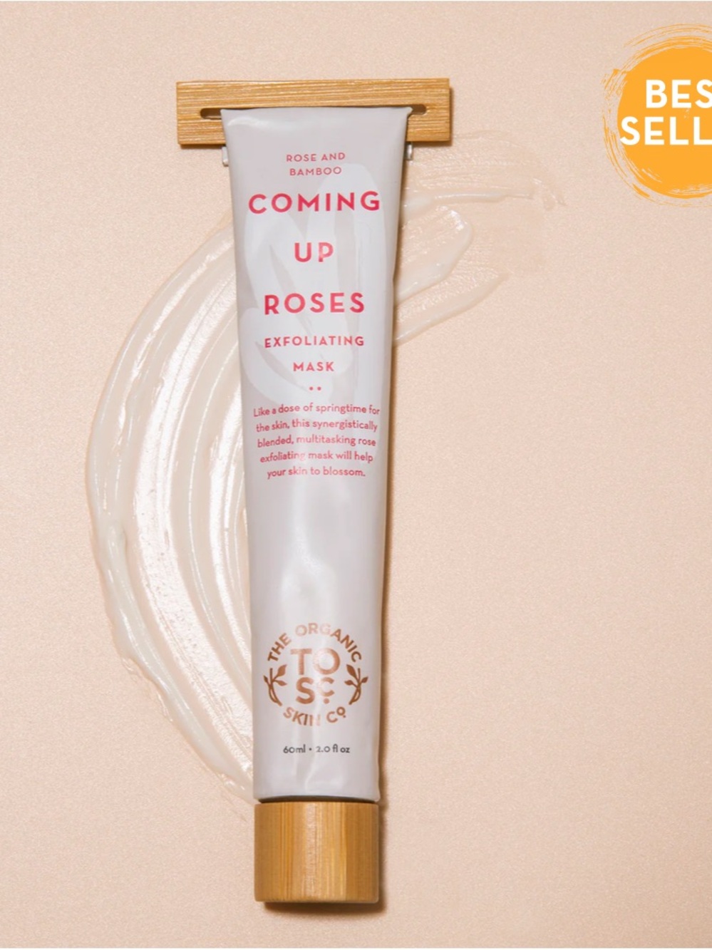 The Organic Skin Co “COMING UP ROSES EXFOLIATOR”